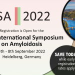Appuntamento: 4-8 Settembre 2022 Heidelberg, Germania – XVIII. Simposio della International Society of Amyloidosis (ISA)